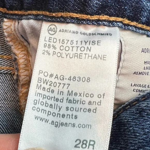 AG Ex-Boyfriend Slouchy Slim Boyfriend Jean 11 Years Interrupted Casual Denim 28 - Picture 10 of 11